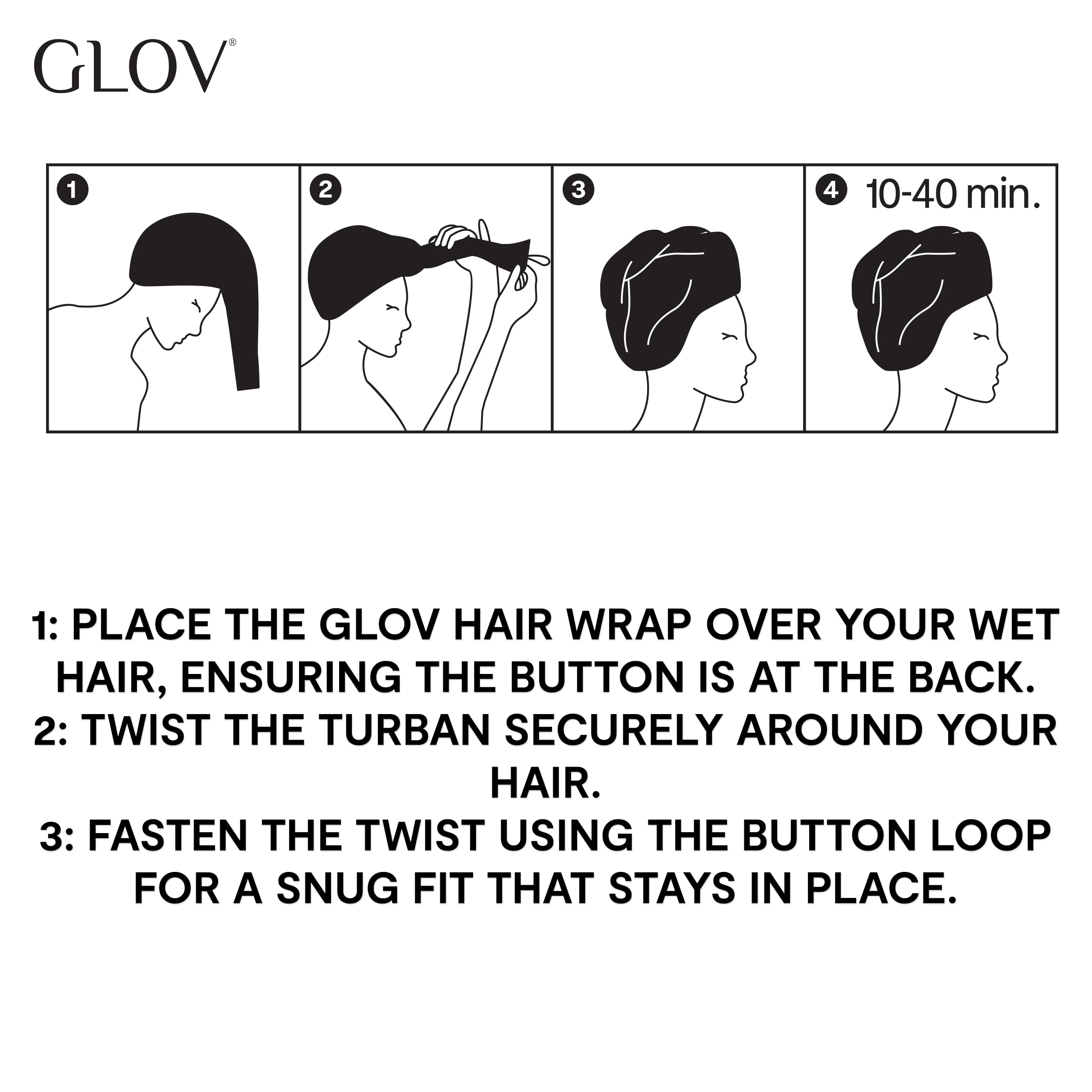 Glov Hair Turban Towel Microfibre Hair Towel Quick Drying Wrap for All Travel-friendly Types Fit Gentle Absorbent Perfect for Travel Gym and Home Use Available in Pink More - Image 4