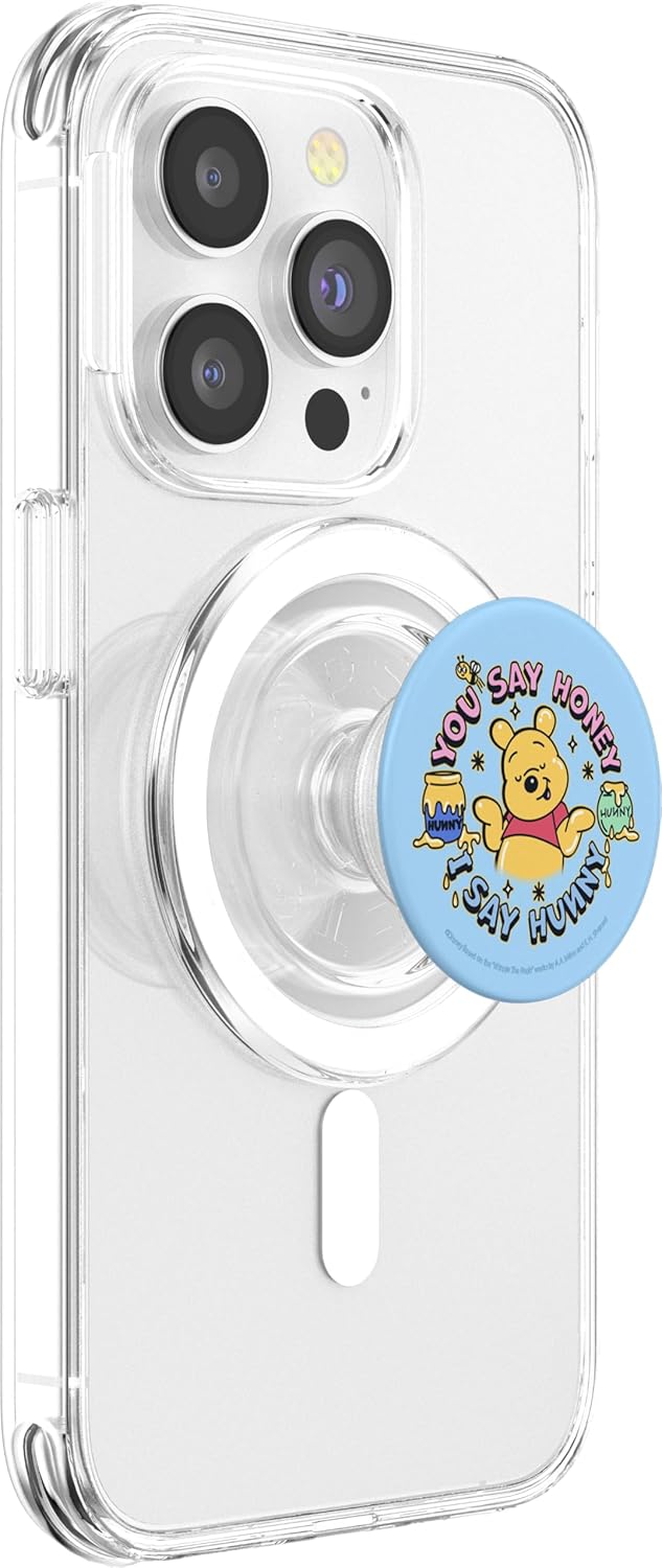 Disney’s Winnie The Pooh You Say Honey, I Say Hunny Funny PopSockets MagSafe PopGrip for iPhone