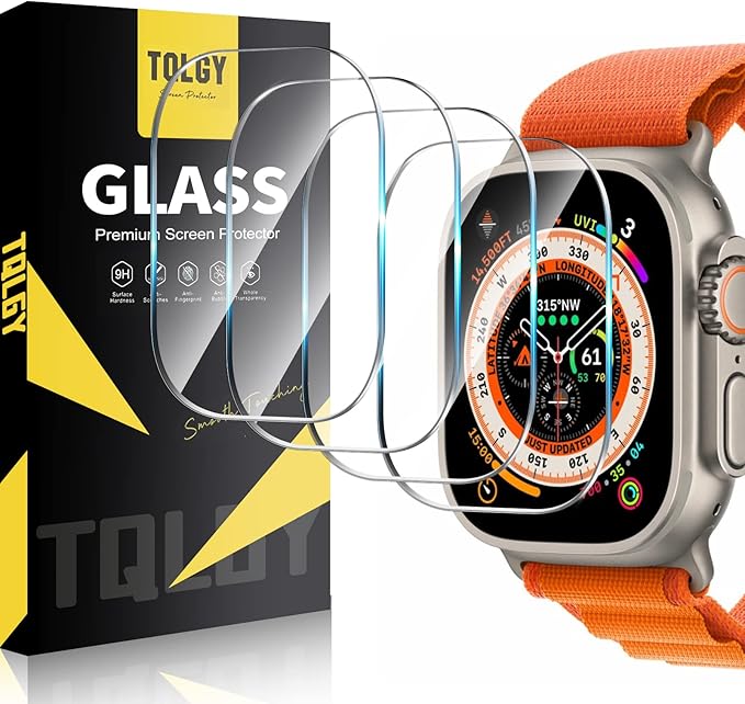(4 Pack) TQLGY Screen Protector for Apple Watch Ultra 49mm 2022