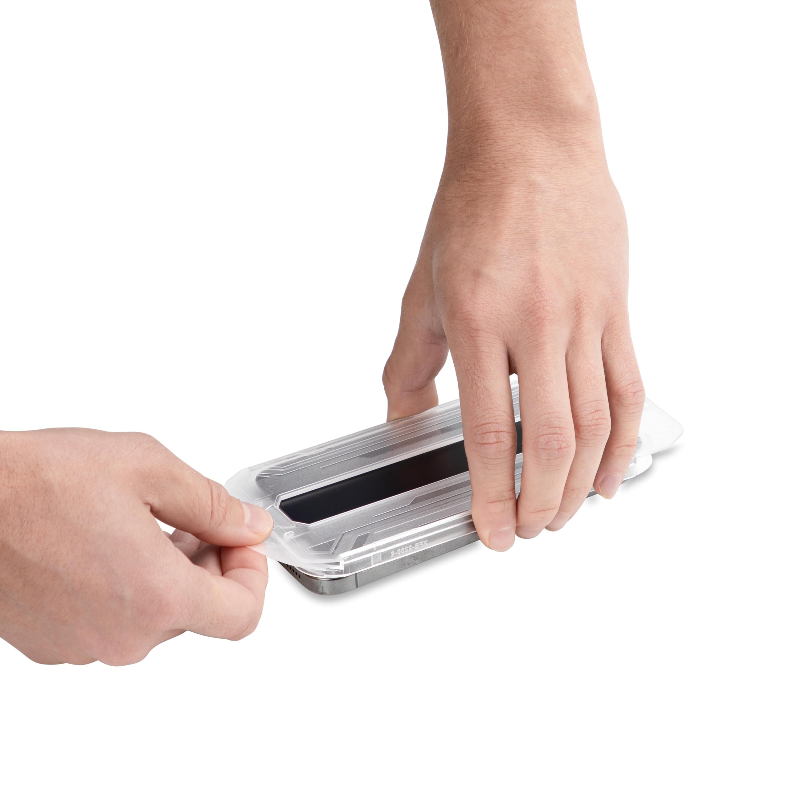 StarTech 4-Wege Blickschutzfilter für iPhone 15 Pro, Hoch-/Querformat | Touch, 60 Grad Sicht, Handy Panzerglas Sichtschutz, Selbstklebend