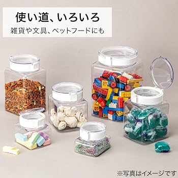 Amazon｜ニトリ(NITORI) 2WAYワンプッシュキャニスター パスタサイズ
