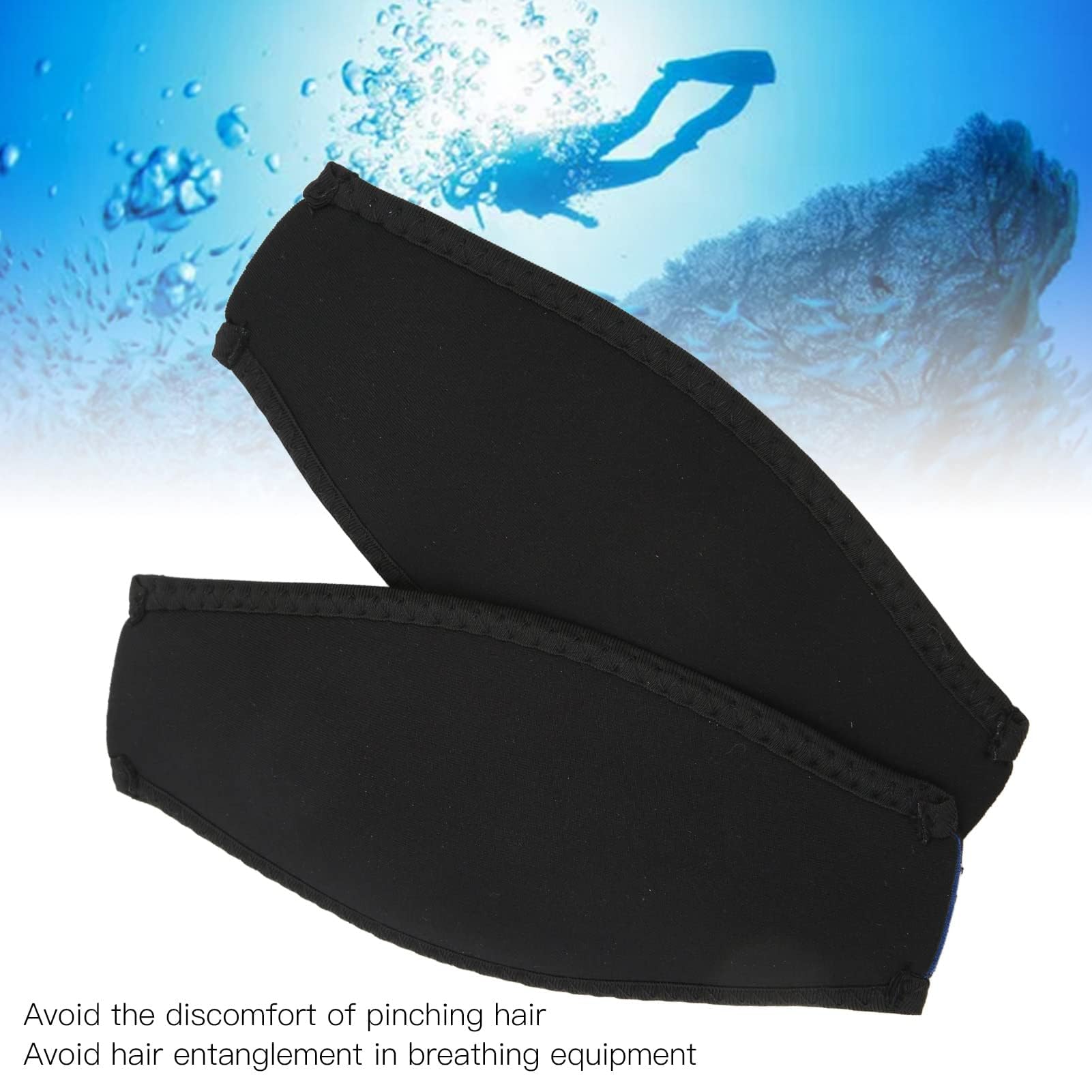 Alomejor Cinturino per Maschera da Immersione Cinturino per Maschera da Immersione in Neoprene Coperchio per Cinturino per Maschera Impermeabile da Nuoto Parte per Immersione
