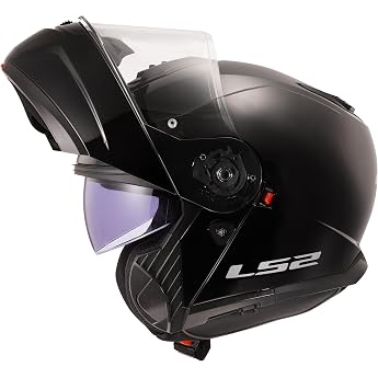 LS2 klapphelme motorrad STROBE II matt black L