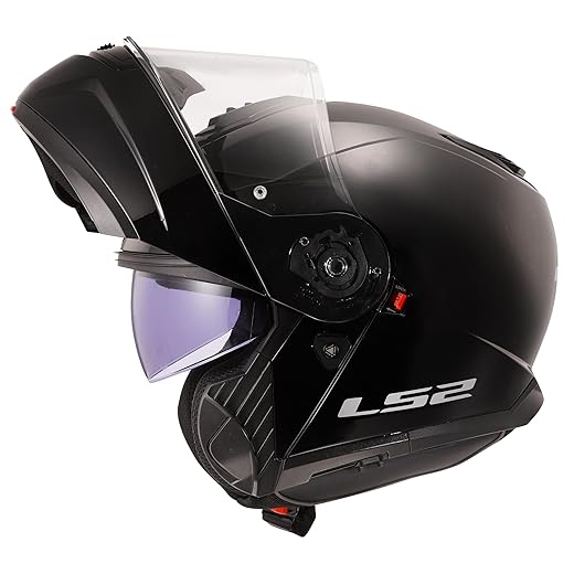 LS2, Casque modulable Moto Strobe II Matt Black, M