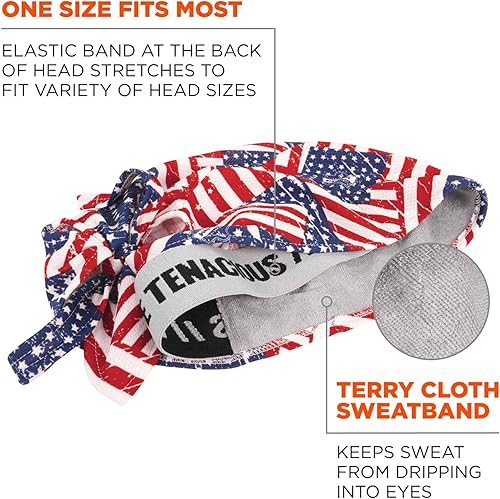 Miniatura 3 de Ergodyne Chill Its 6615 - Bandana de alto rendimiento Do Rag - Banda para el sudor de tela de rizo