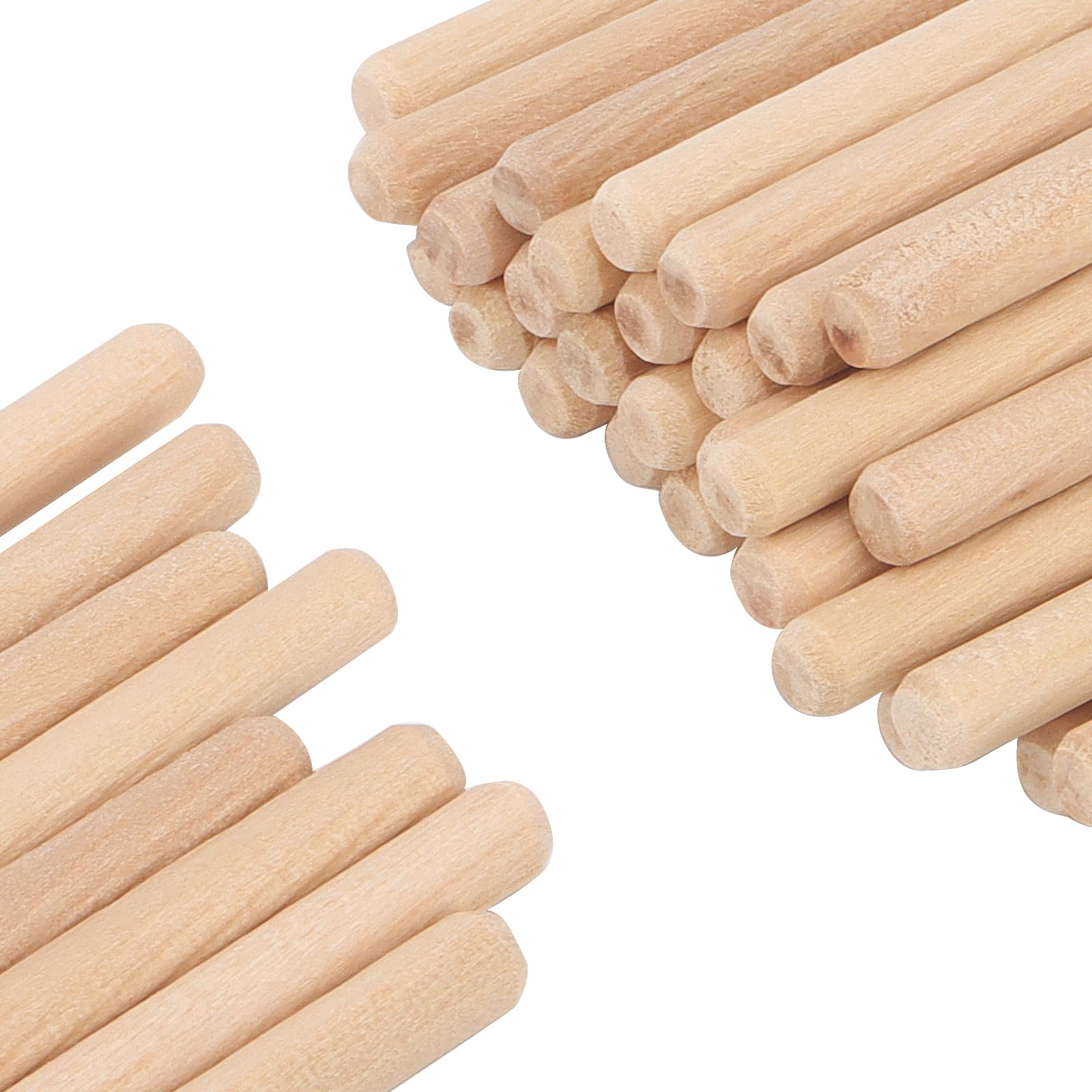 KEILEOHO 1000 PCS 6 x 40mm Wood Dowel Pins, 1/4 x 1.5 Inch Fluted Wooden Dowels Plugs with Beveled Ends - Image 4