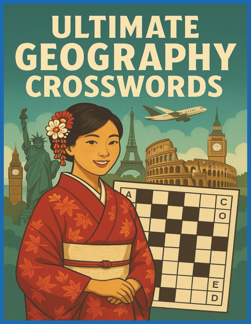 Ultimate Geography Crosswords: Learn Countries, Capitals, Landmarks & More Through Fun Puzzles: Challenge Your Mind & Explore the World—Perfect for