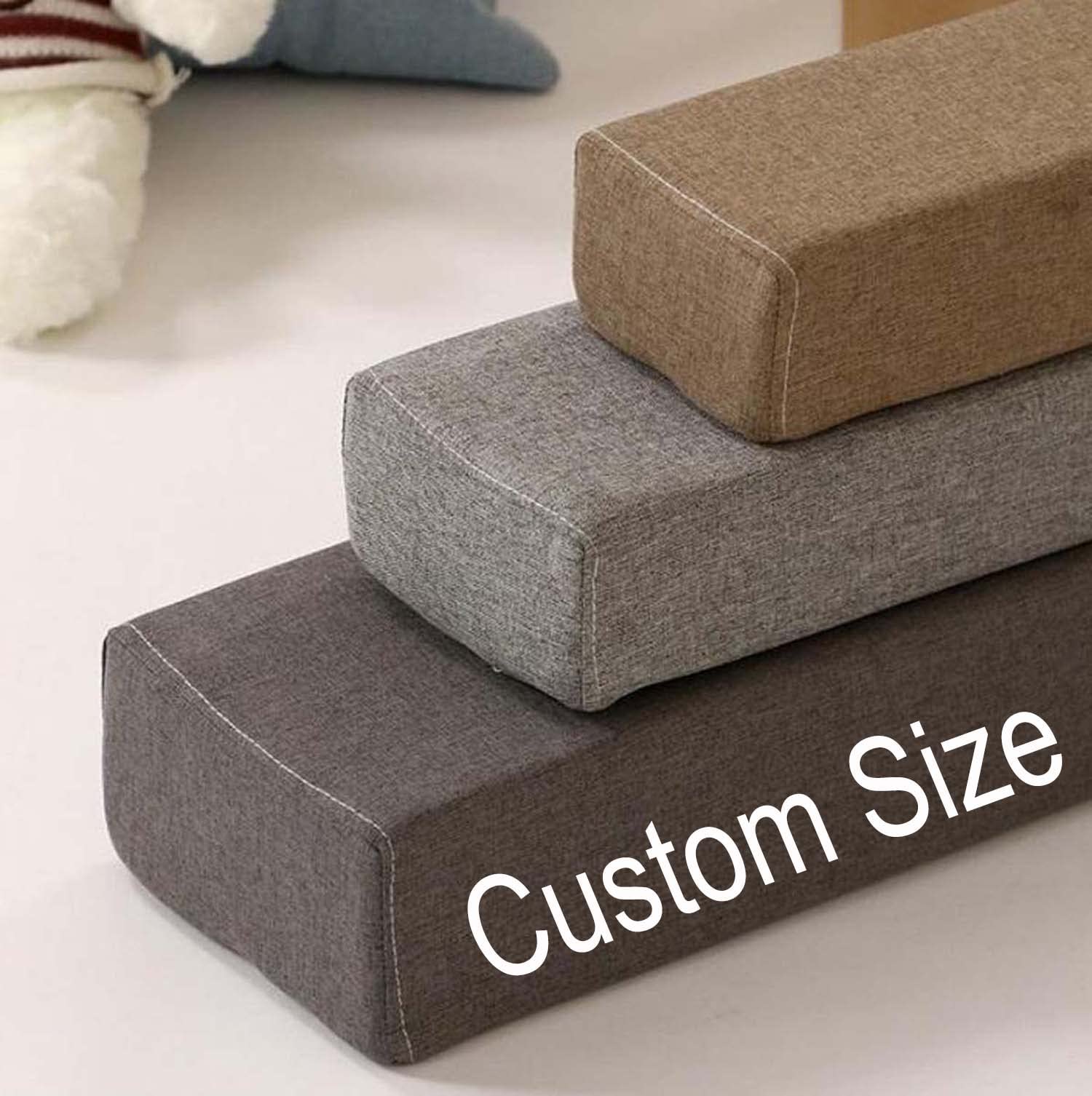 Custom Size Long Bed Gap Filler, Rectangle Mattress Support Bolster, Close The Gap Between Headboard Wall or Foot Board for Single/Double/King Bed,Thick Armrest Pillow