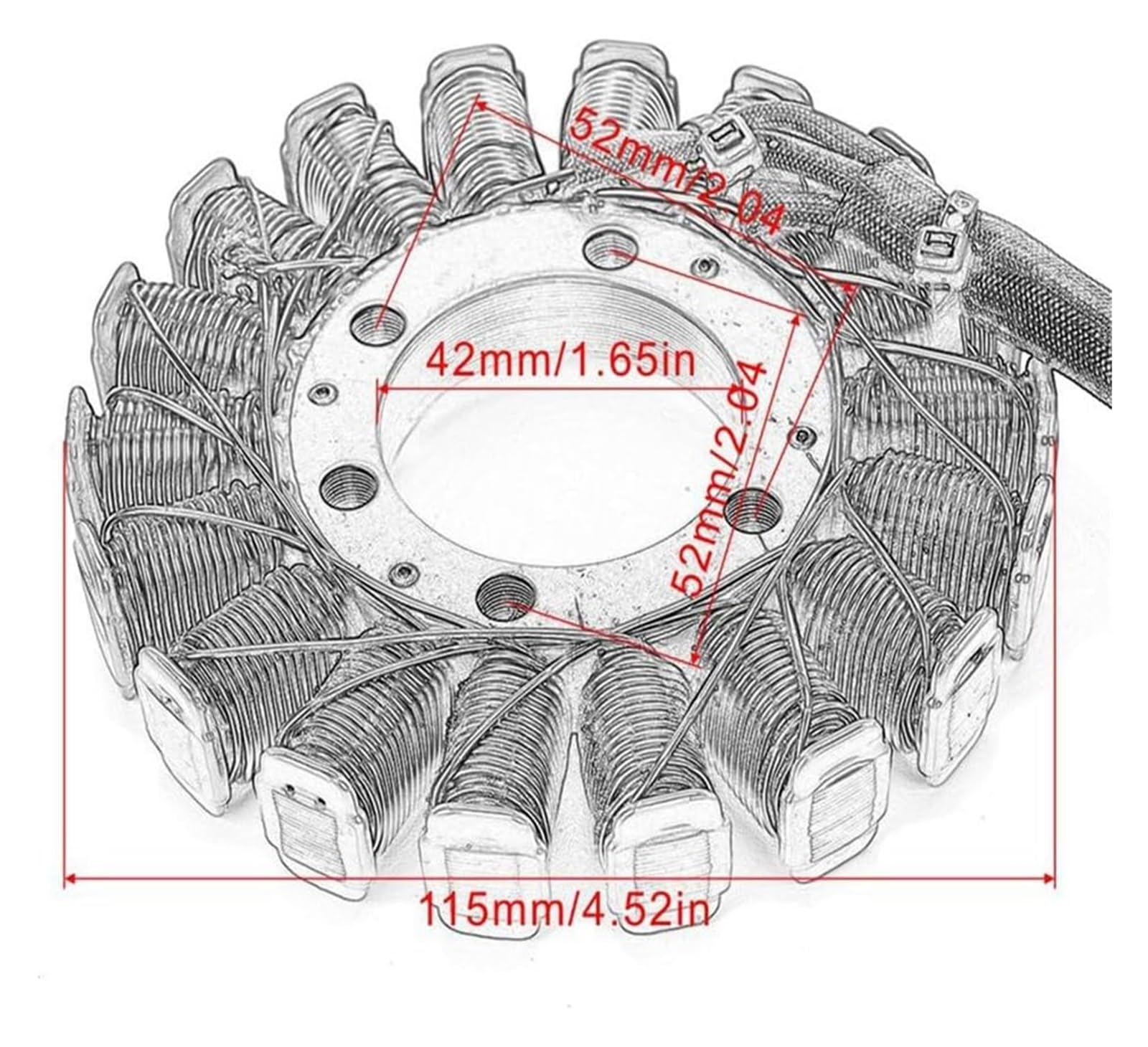 pour YZF R6 YZF-R6 YZFR6 2006 2007 2008 2009-2016 Régulateur Redresseur Stator D'allumage Bobine Magnéto Bobine Magnéto Stator
