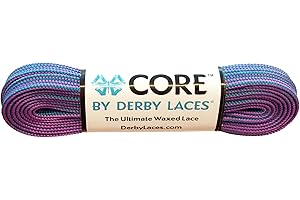 CORE Narrow 6mm Waxed Derby Lace for Figure Skates, Roller Skates, Boots, and Shoes