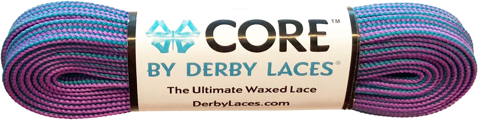 Derby Laces CORE Narrow 6mm Waxed Lace for Figure Skates, Roller Skates, Boots, and Regular Shoes