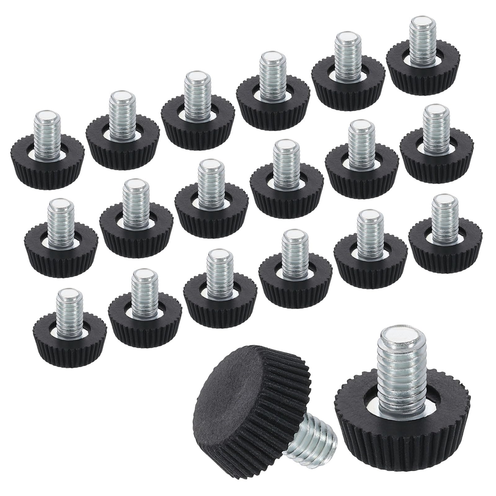 Amazon.co.jp: uxcell 20個セット M6ネジ式家具用調整脚 16x10mm 高さ