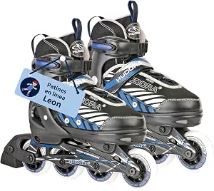 Hudora Leon patines de ruedas negro/azul, talla 37-40