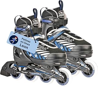 HUDORA Patines de Ruedas Mia / Leon - Para Niños, Adolescentes y Adultos - Ajustables en 4 Tallas - Cómodos y Elegantes - Diferentes Tallas y Colores