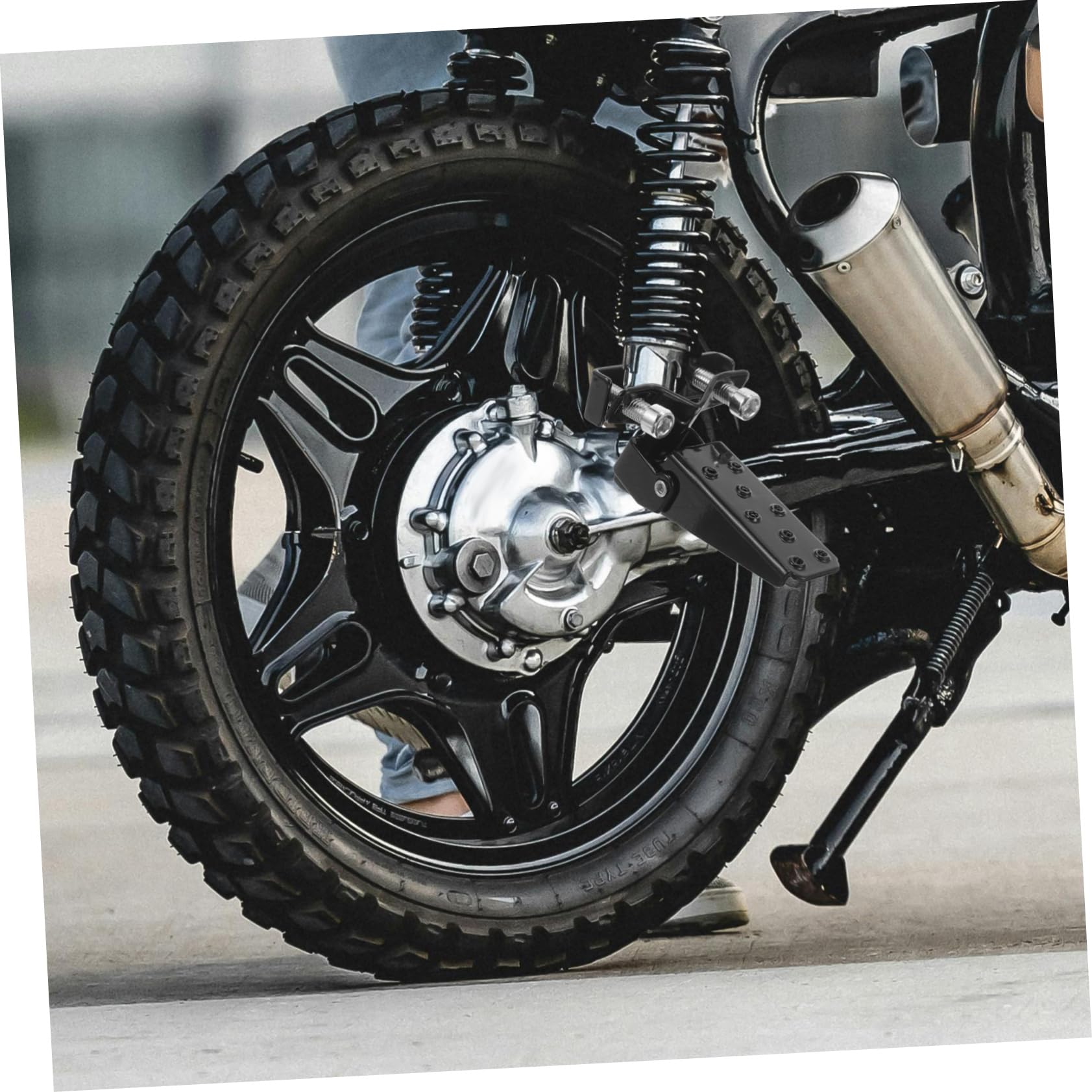 Cabilock Pedal De Motocicleta Reposapiés Delantero y Trasero Estriberas Metálicas Para Motocicleta Accesorio De Trasero Para Uso Diario y Mantenimiento Moto