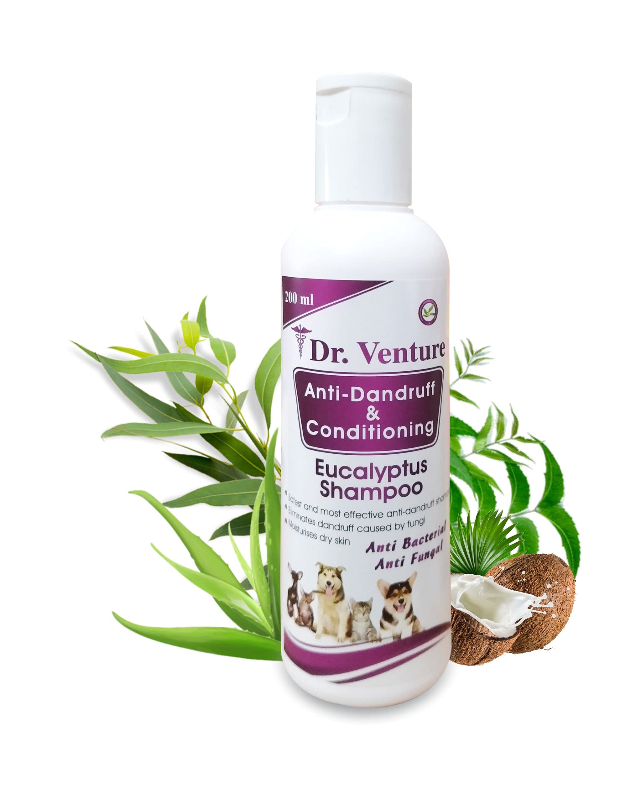 Buy Dr Venture Pet Shampoo for All Breeds of Dogs and Cats Anti