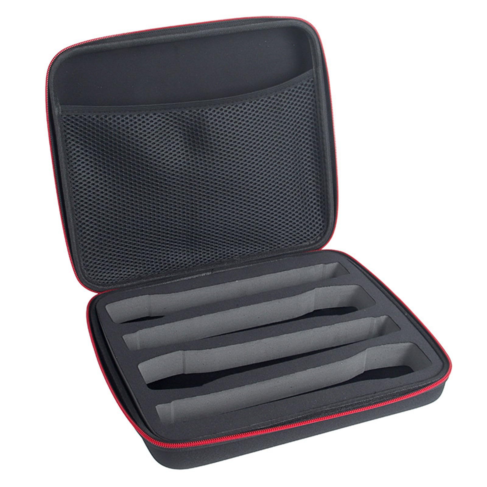 Étui de transport pour microphone portable - Boîte de rangement rigide pour 4 micros portatifs - Fermeture sécurisée - Support de microphone de voyage