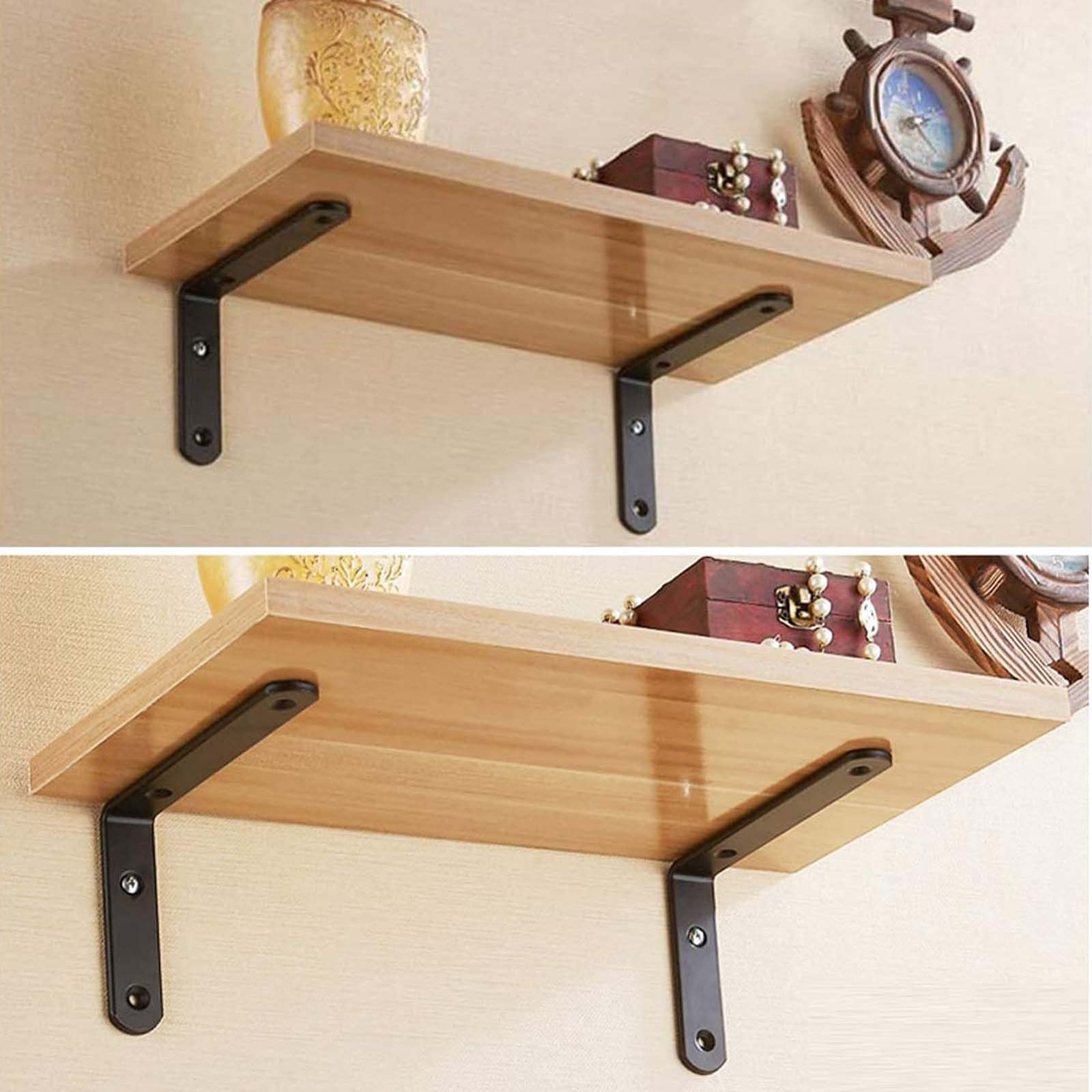 Staffe Triangolari Per Mensole 250x164mm - Supporti Metallo Angolari 90° - Set 2 Pezzi Con Viti - Foto 11