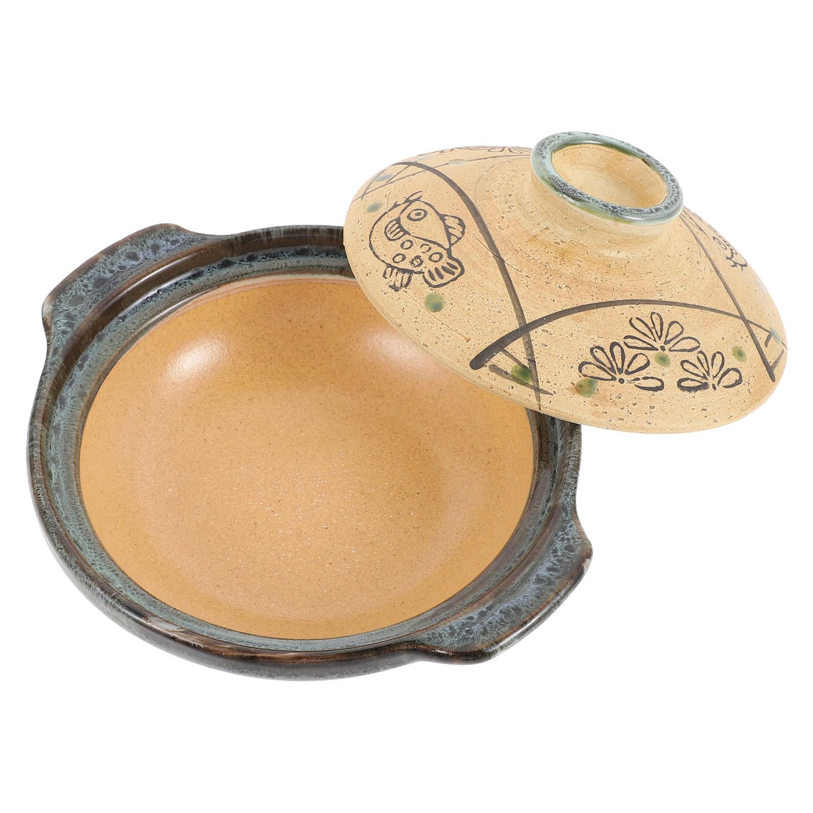 Olla de Barro China para Cocinar 450ml, Arcilla, Cocina Asiática