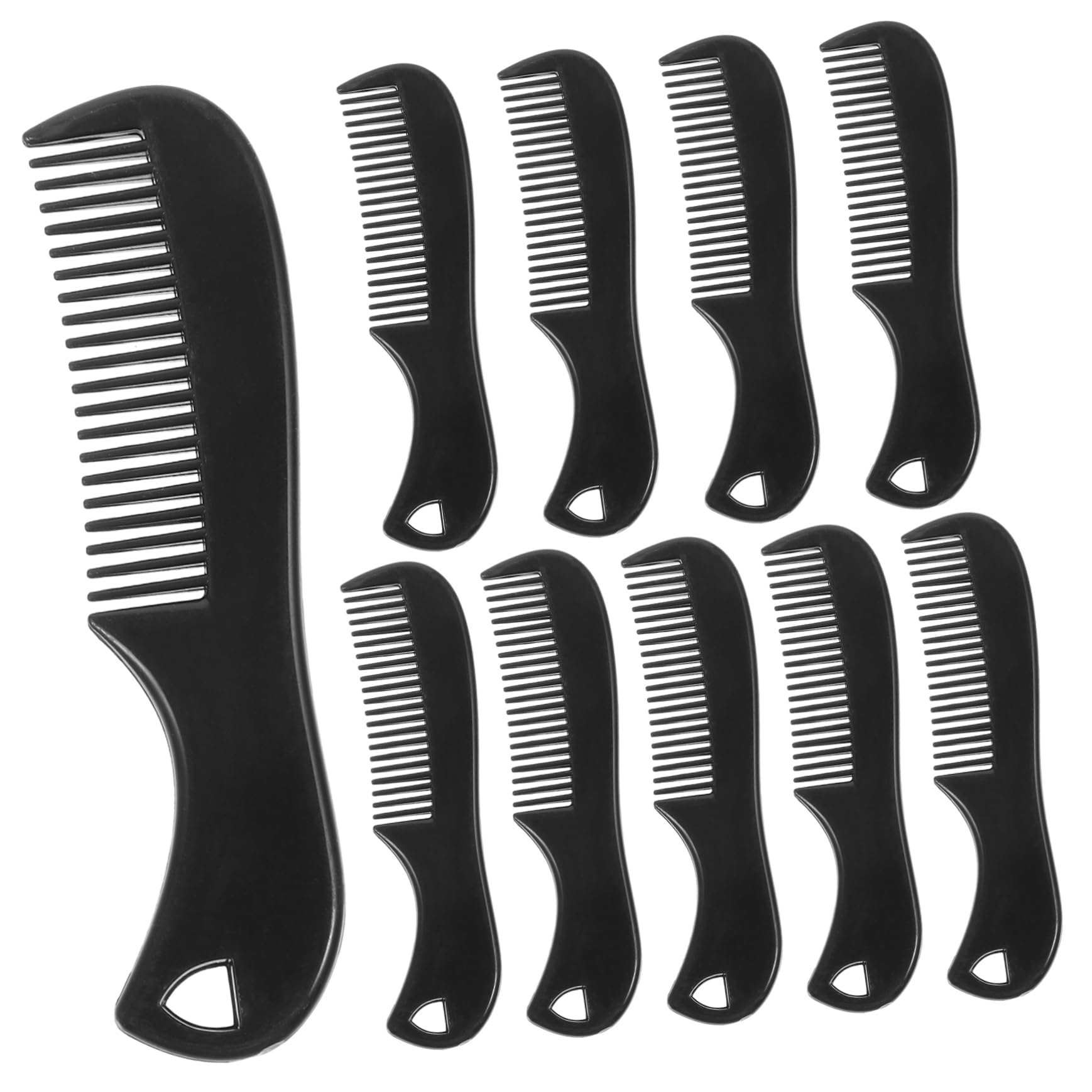 FRCOLOR 10pcs Portable Mens Beard Comb Durable Styling Comb for Travel Compact Grooming Accessory Fine Tooth Design for Easy and Smoothing Hair