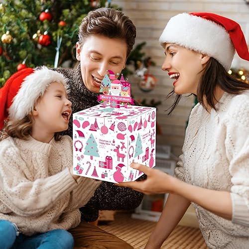 Vista 18 de Caja de dinero de Navidad para tirar de regalo en efectivo, cajas de regalo para dinero en efectivo, caja de regalo sorpresa para padres, amantes