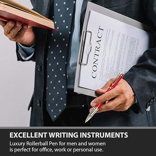 Miniatura 9 de cheericome Bolígrafo de lujo  Bolígrafo profesional, bolígrafo ejecutivo, bolígrafo diario, perfecto para escritura suave y sedosa, con caja de