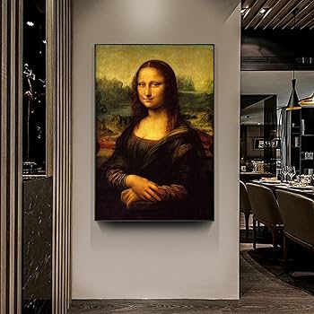 Amazon.co.jp: レオナルド・ダ・ヴィンチのモナリザの笑顔 有名な絵画