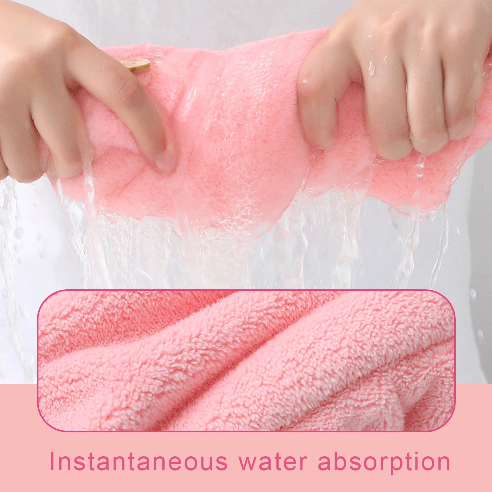 Laoutor Lot De 3 Serviettes De Séchage Pour Cheveux Pour Enfants