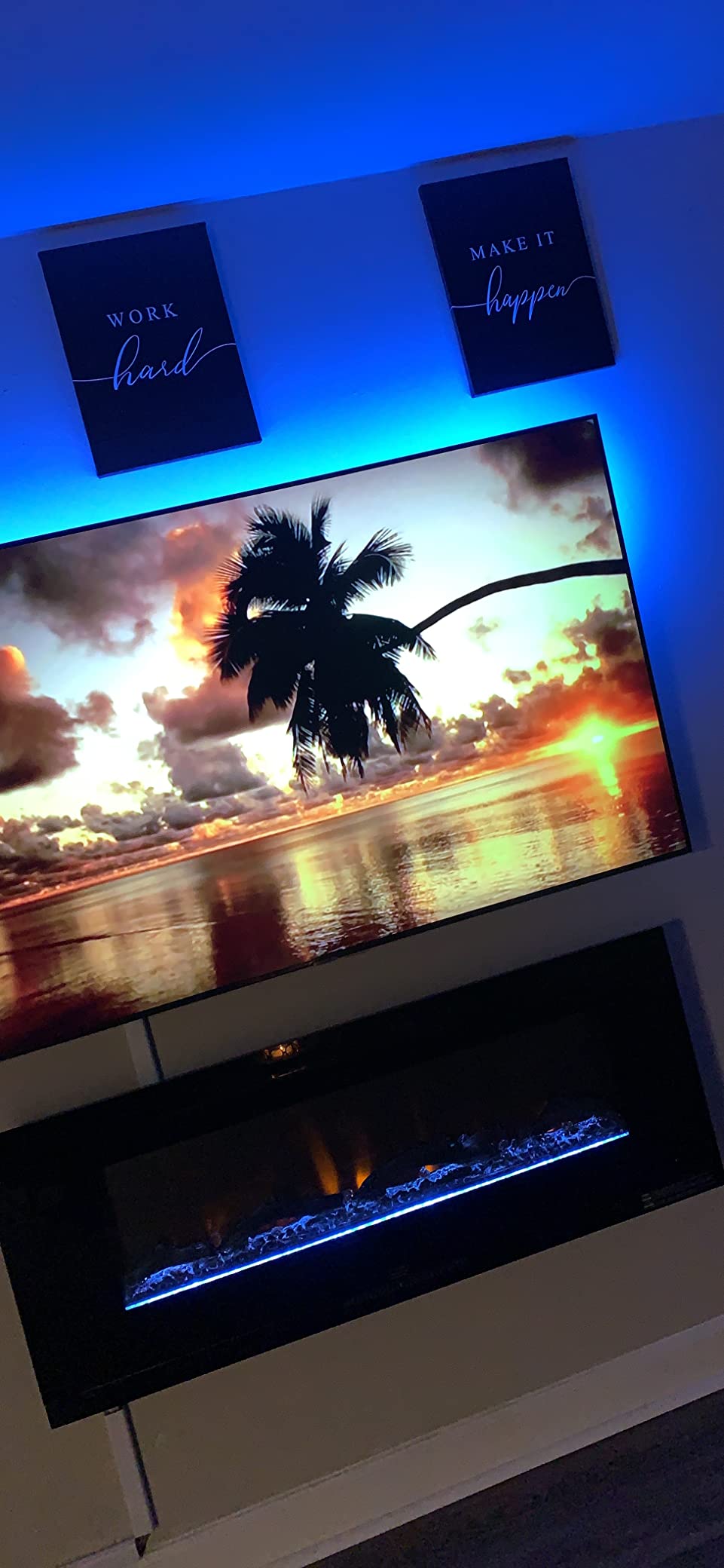 27/mo Finance Amazon Basics WallMounted Recessed Electric Fireplace