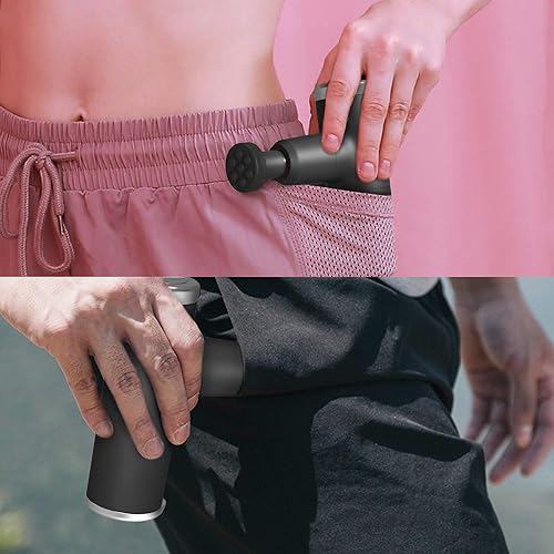 Miniatura 7 de Pistola de masaje para atletas, mini masajeador eléctrico para aliviar el dolor, tejido profundo, percusión muscular, recuperación corporal,