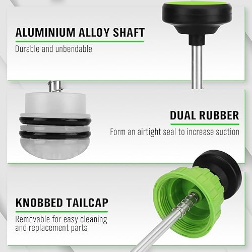 Miniatura 3 de SWANLAKE - Extractor de líquido y bomba de llenado de 500cc, extractor de bomba de líquido automotriz, bombas de cambio de aceite con manguera de