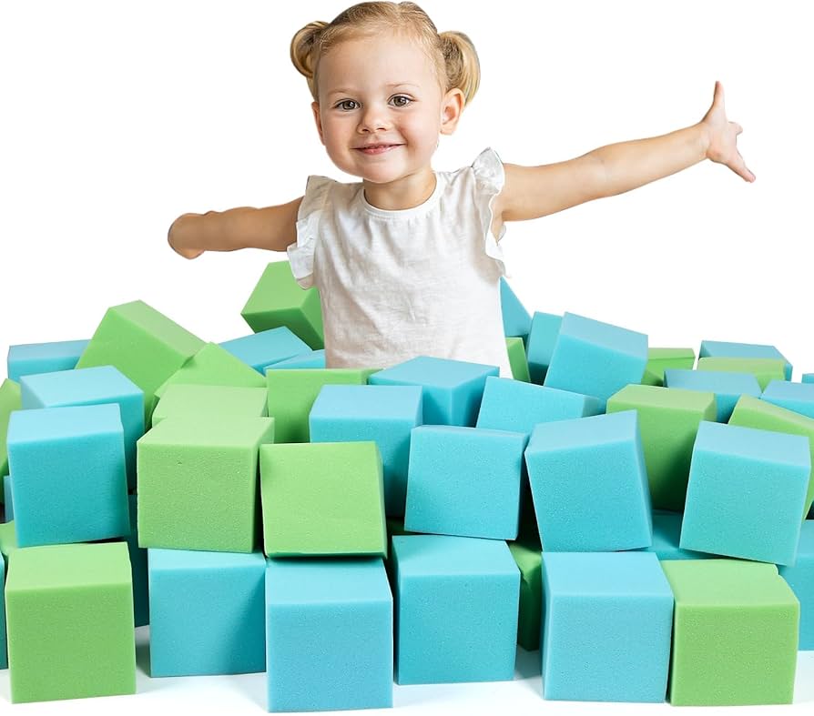 Amazon.co.jp: ZMCYER フォームピットキューブブロック - スポンジ