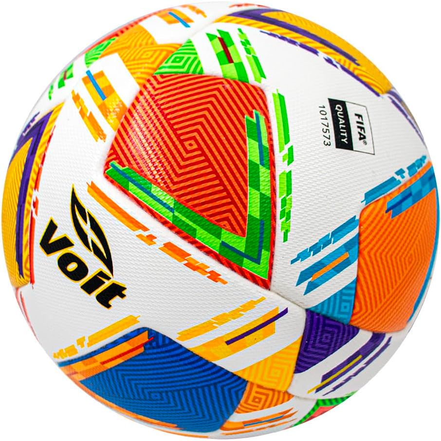 Voit Morph Clausura 2025 Liguilla Soccer Ball – FIFA Quality Pro, Official Liga MX Match Ball, Size 5, Durable PU, Textured Surface for Control, Professional & Training Use, Multicolor/White, Unisex