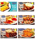Kershaws Healthy 6 Pack Ready Meal Combo Bundles, High Protein Plant-Based Meals (Beef lasagne/Bangers & mash/All day big breakfast/Chicken dinner/Beef stew & dumplings/Fish & chips)