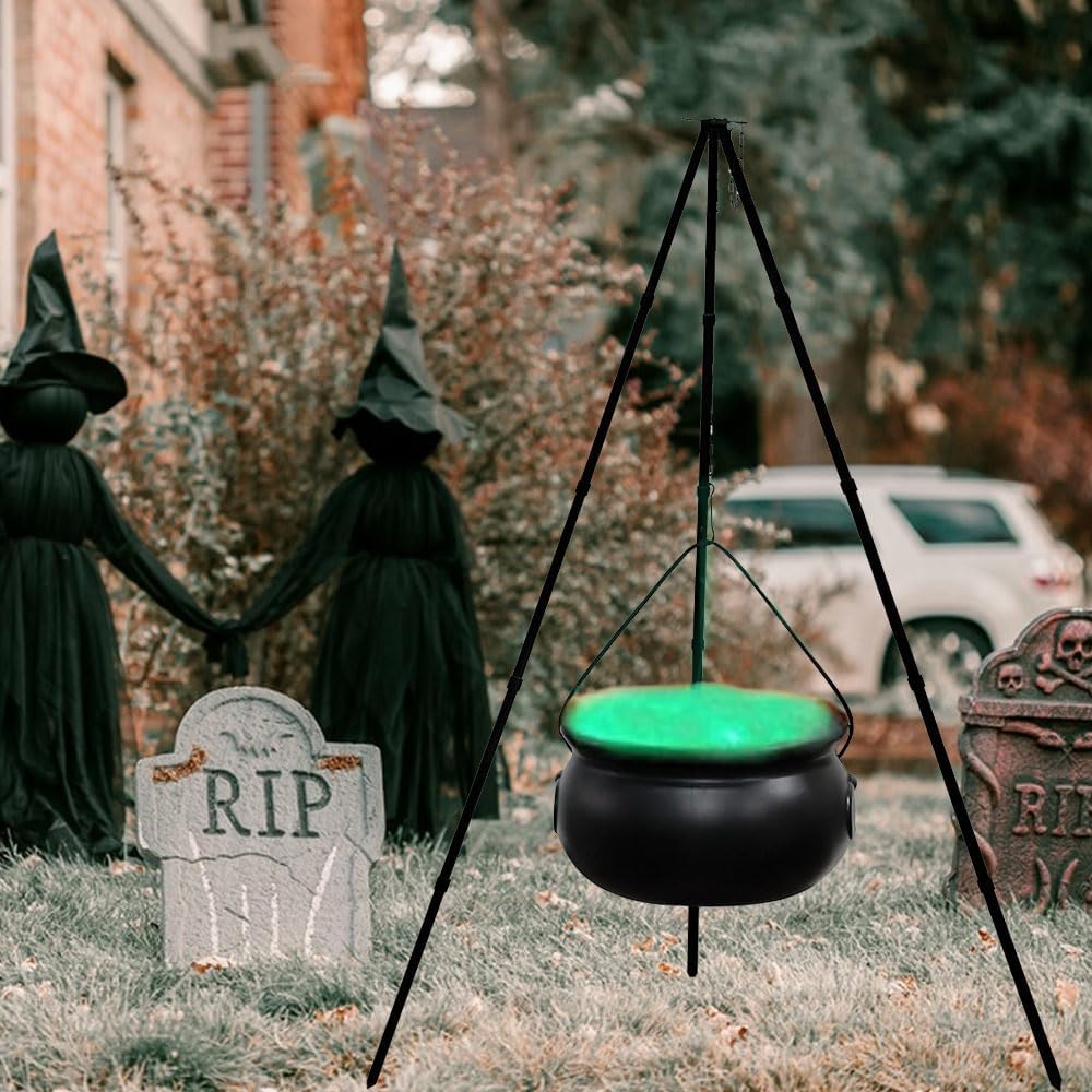PAIKOE Witches Cauldron, 2023 Halloween Decor Outdoor Large Witches