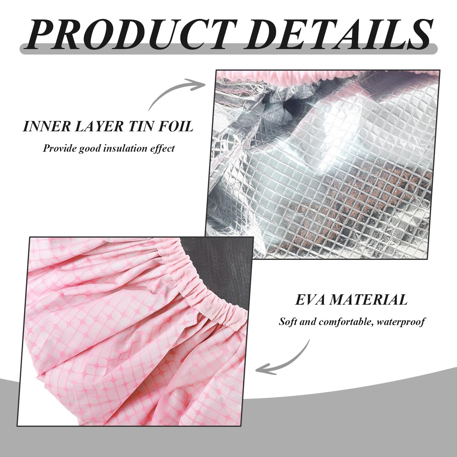 4Pcs Shower Caps for Women Waterproof Shower Caps, Hair Care Accessories, Reusable Shower Caps, Bath Supplies - Image 3