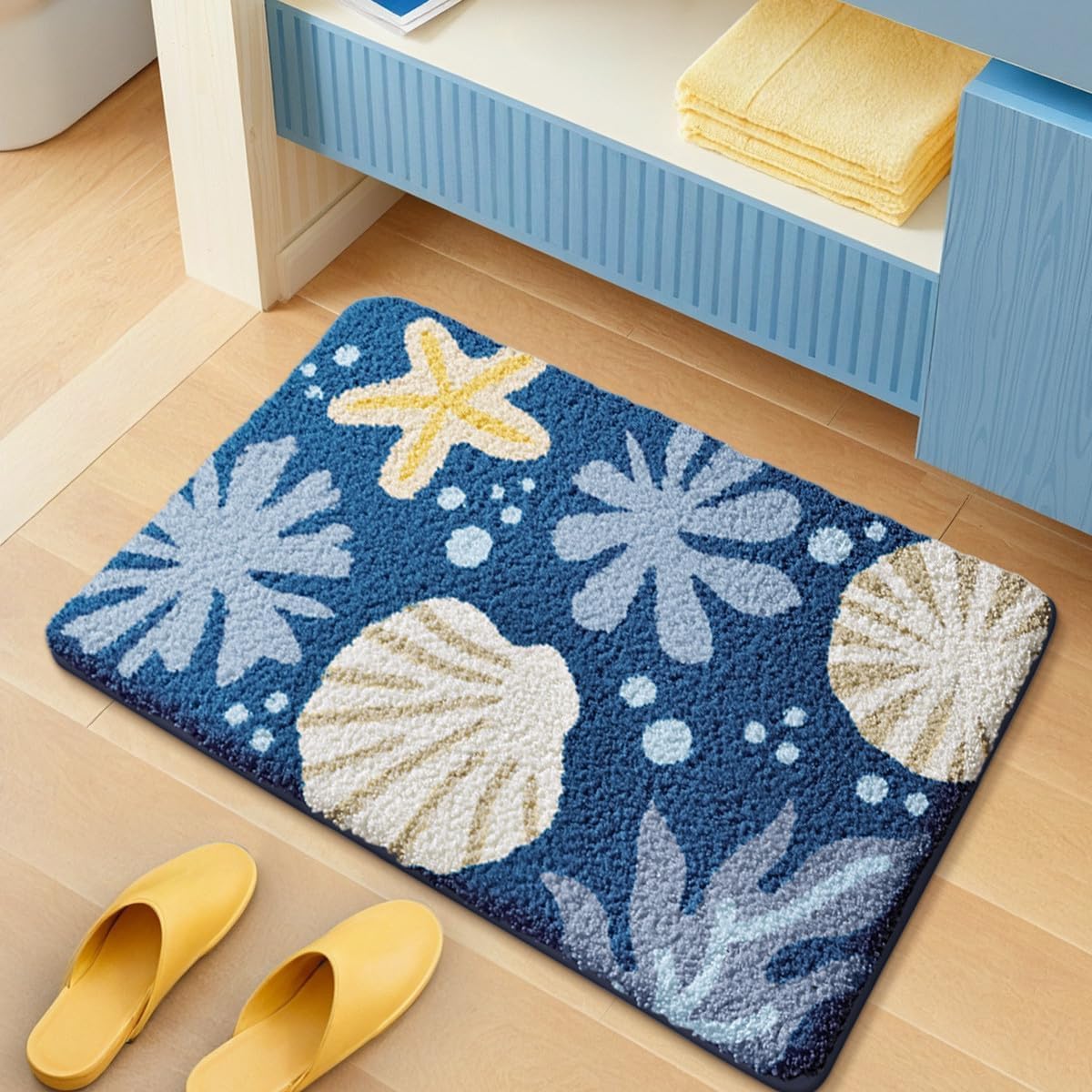 Soft Roseate Bath Mat - Absorbent & Non-Slip -2 Soft Roseate Bath Mat - Absorbent & Non-Slip -2