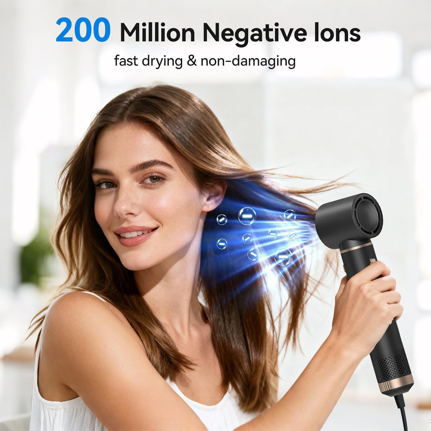 Blow Dryer Brush 5 in 1: Ionic Hot Air Styler Hair Dryer for Smooth Blowouts & Frizz-Free Volume - Image 3