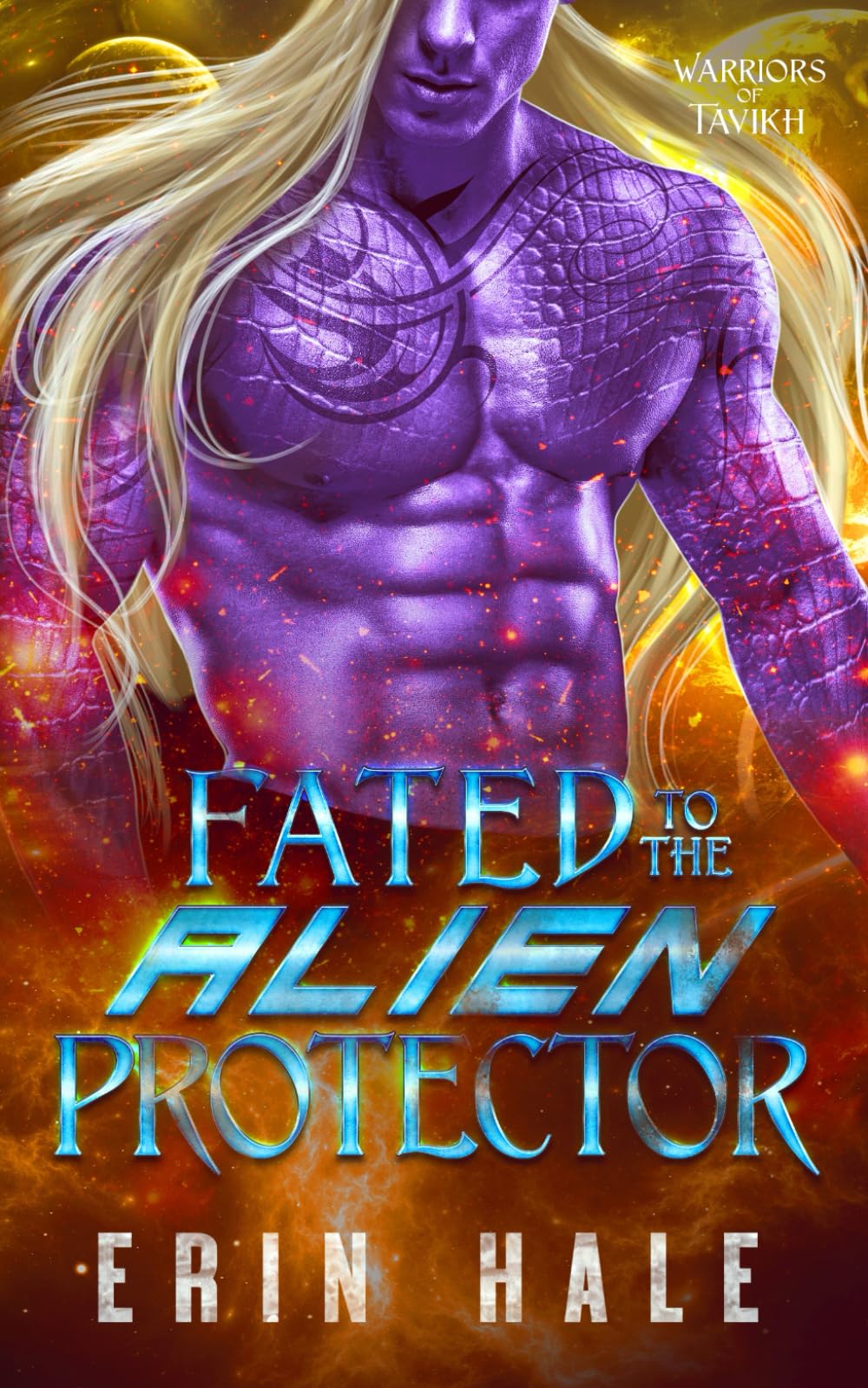 Fated to the Alien Protector: A Fated Mates Alien Romance (Warriors of Tavikh)