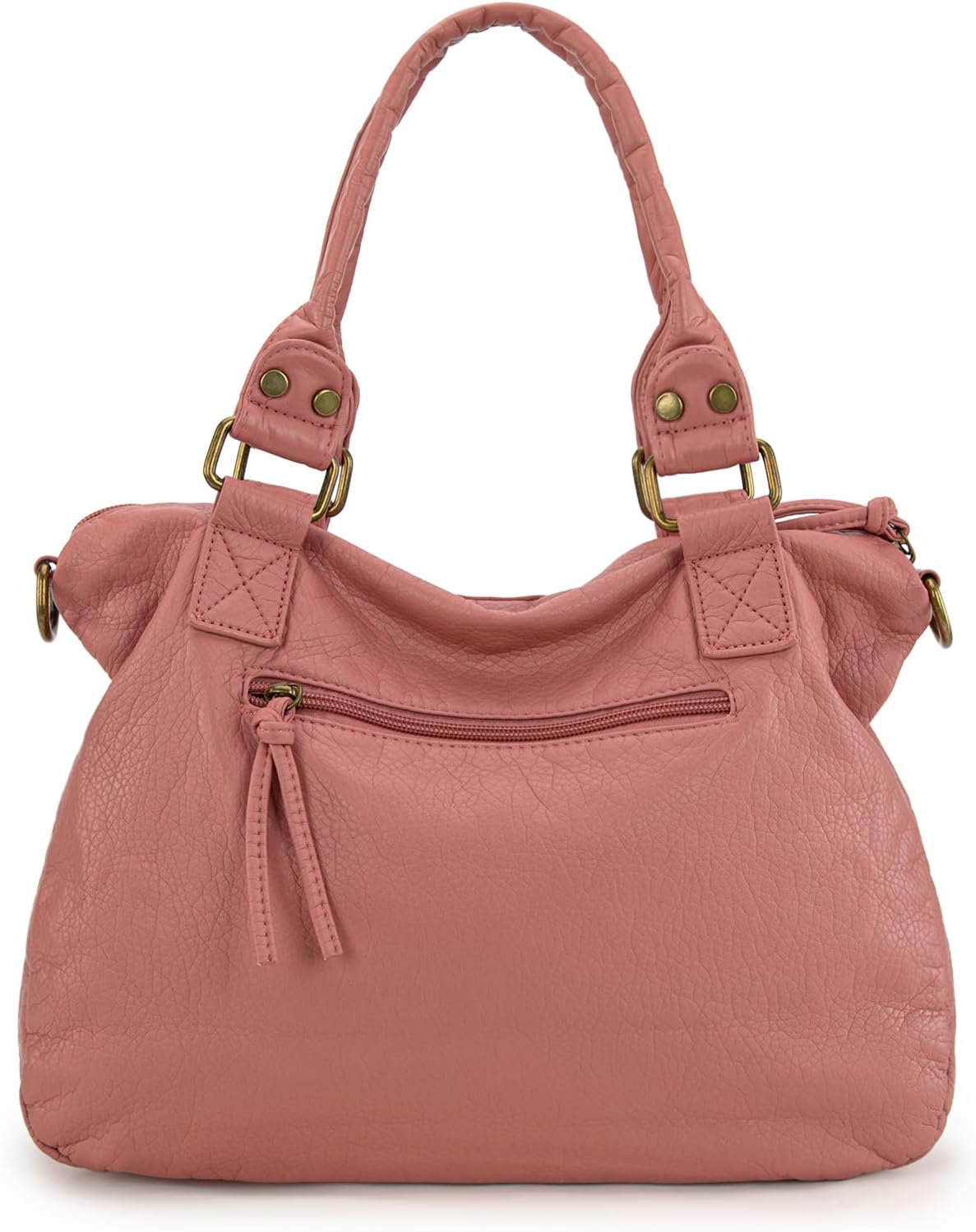 Montana West Washed Leather Hobo Bags for Women Roomy Handbags with Crossbody Strap