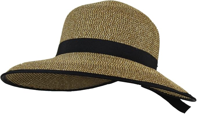 Ponytail Cloche Straw Sun Hat 