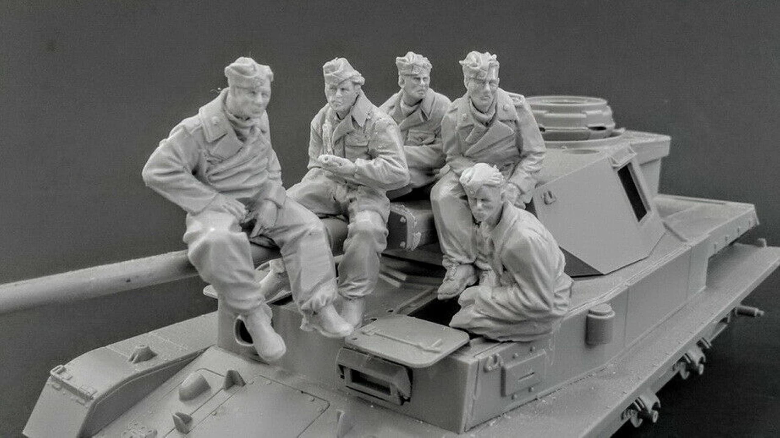 1/35 Antico Guerriero Include 5 Figure (Nessuna Auto) Kit Modello in Resina Smontato Non Verniciato