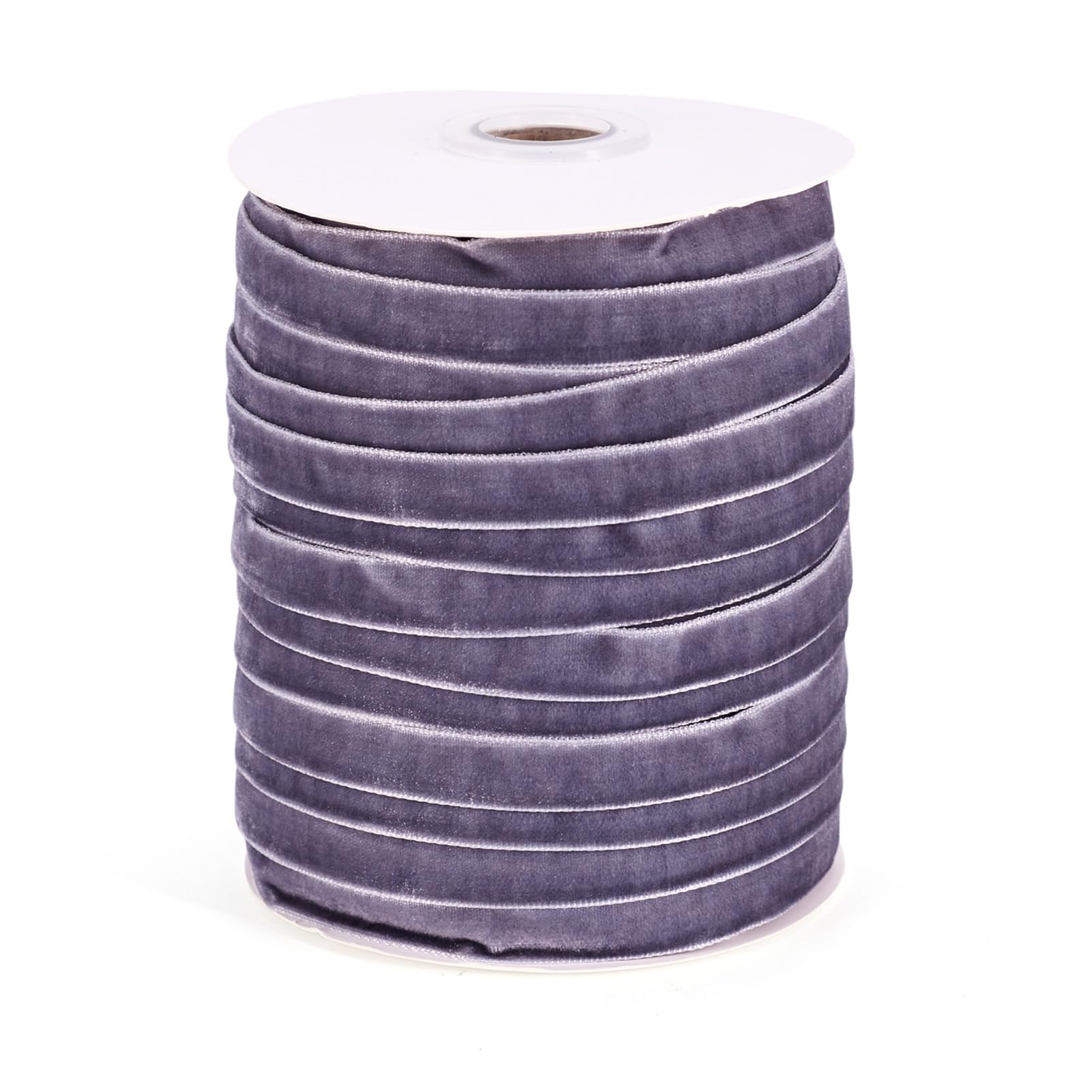 Pandahall 50 Yards Velvet Ribbon 3/8Inch Wide Single Face Velvet Ribbon Roll with Spool for Gift Wrapping Decoration Party Wedding Arts Crafts (Slate
