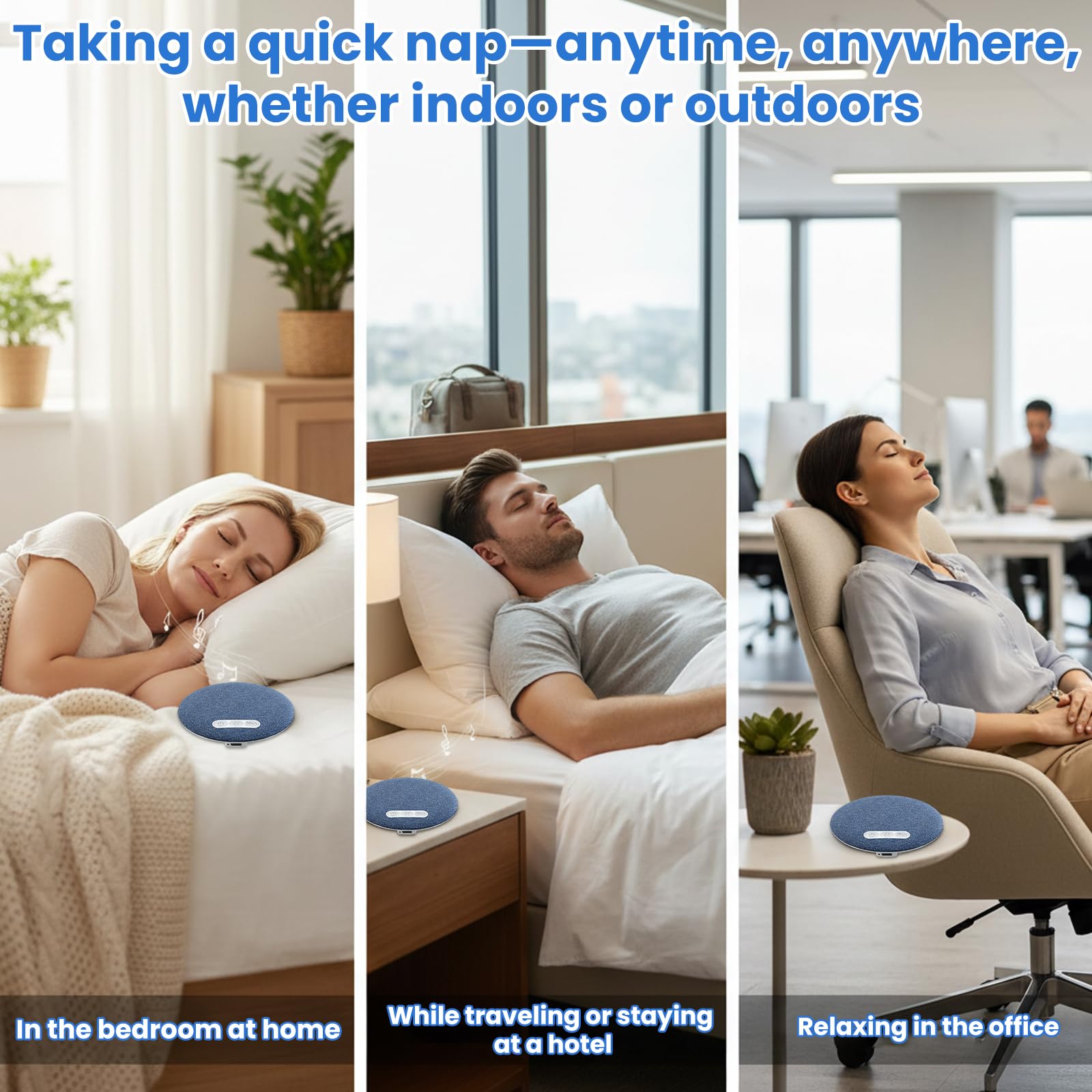 Altavoz Bluetooth para Almohada – Mini Altavoz Portátil para Colocar Bajo la Almohada, ideal para Dormir, con Función de Temporizador y Ruido Blanco – Altavoz para Quienes Tienen el Sueño Profundo — view 6