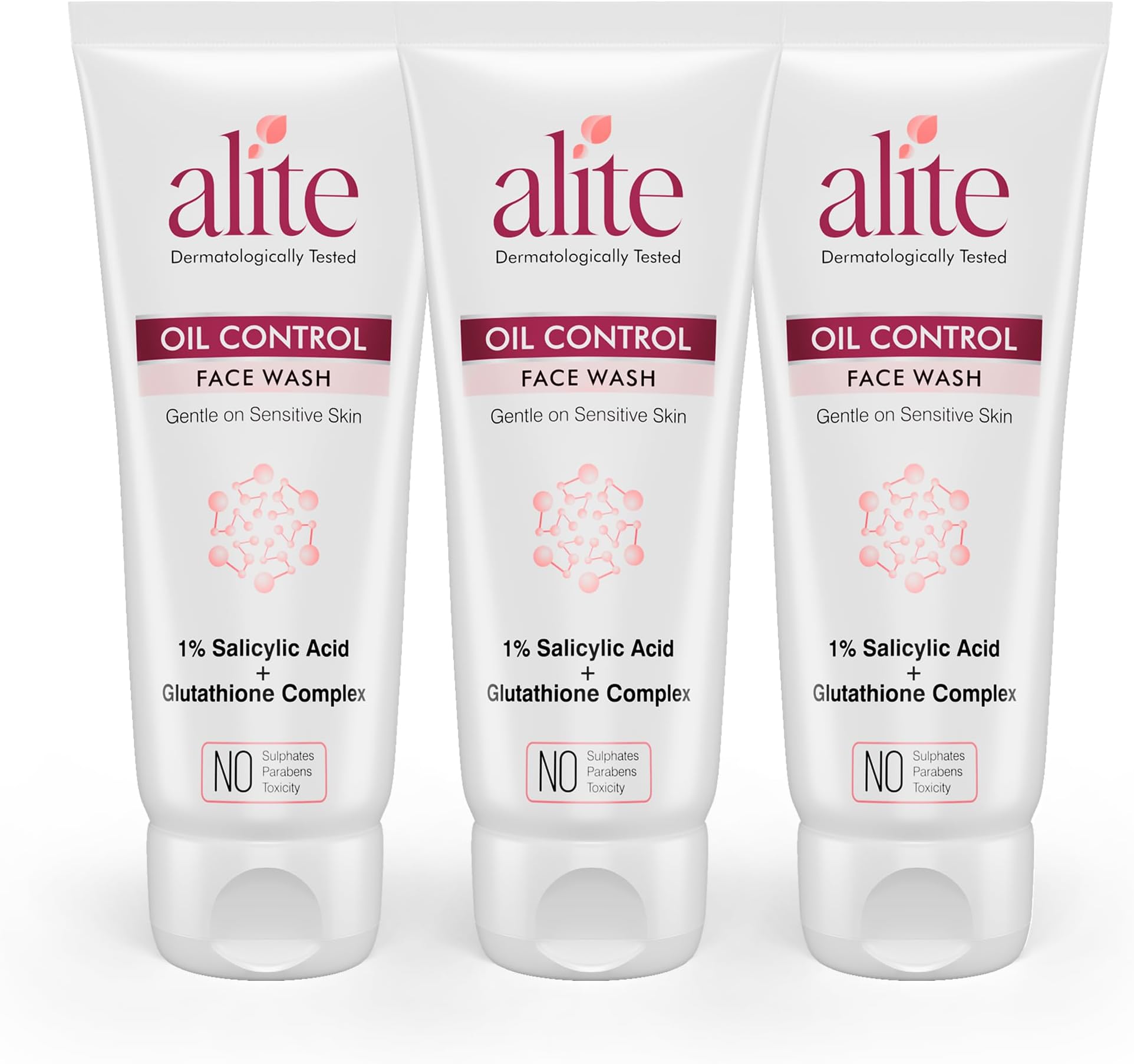 Alite Oil Control Facewash For Brighter and Oil Free Skin 70g Each Pack of 3