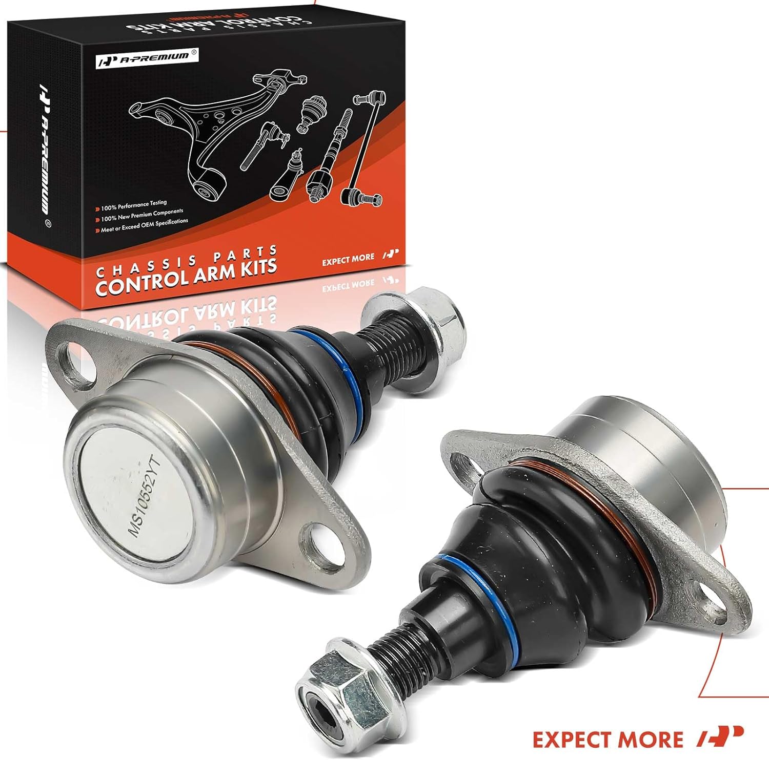 A-Premium 2 x Front Upper Ball Joint, Compatible with Land Rover Range Rover 2003-2012