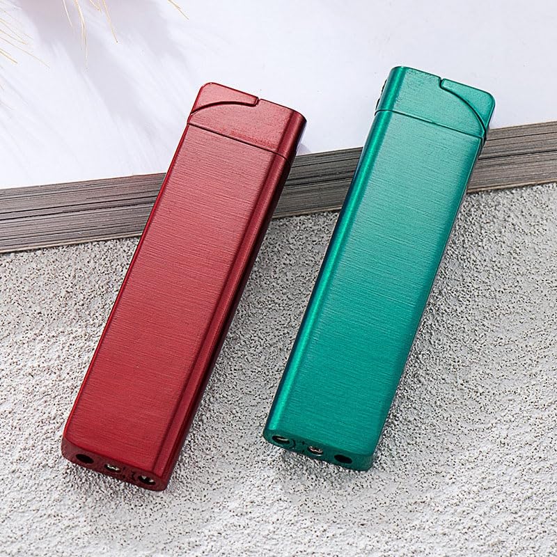 Encendedor Mini Ultrafino de Butano, Llama a Prueba de Viento 2pack miniatura 4