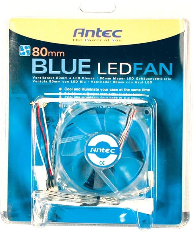Amazon.com: ANTEC Case Cooling Fan Blue LED 80MM Fan : Electronics