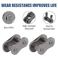 Vista 3 de Cadena de 35 rodillos de 140 eslabones + disyuntor de cadena, apto para Coleman CT200U CC100x Baja Doodle Bug Blitz Dirt Bug Racer Motor Sports