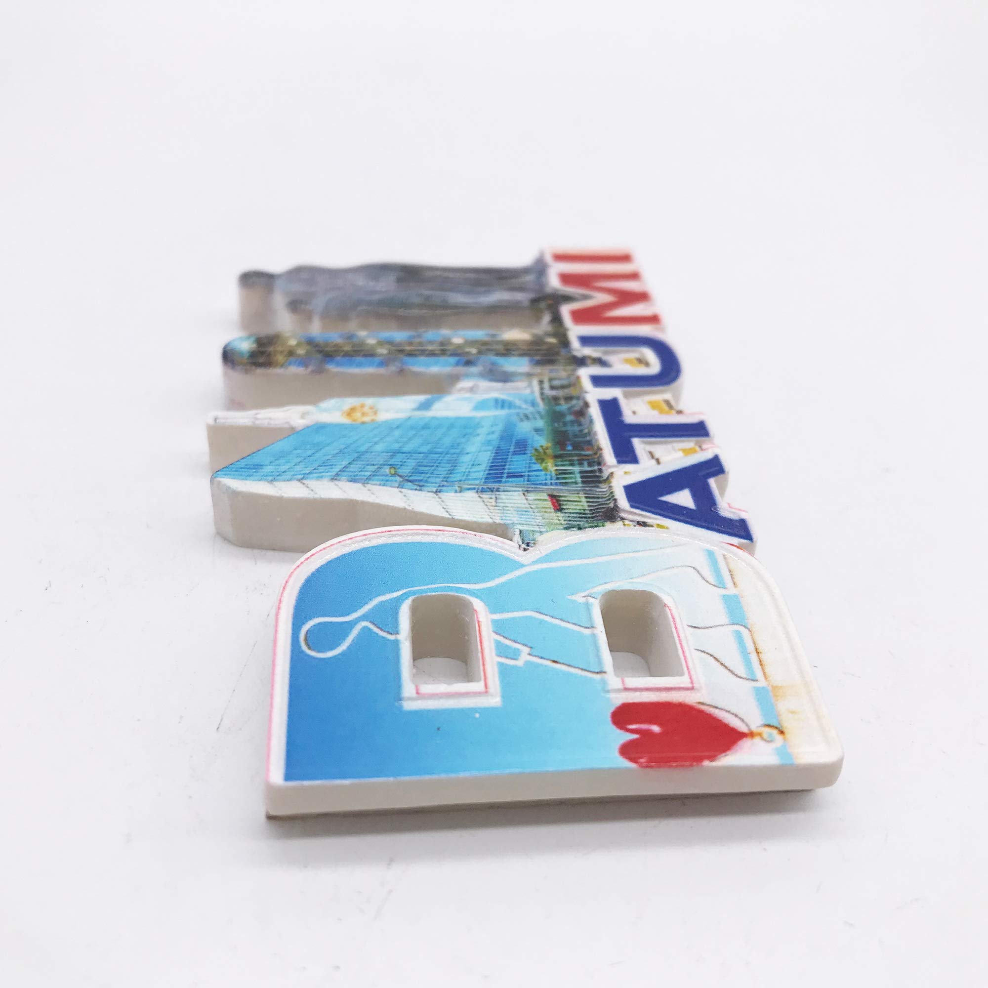 Magnete Da Frigorifero 3D Batumi Georgia, Souvenir Di Viaggio Fatto A Mano In Resina, Dimensioni 8x5 Cm, Regalo Turistico